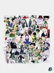 Стикерпак аниме "Hunter x hunter" №2, 50 шт, стикеры, наклейки, набор стиков, комплект