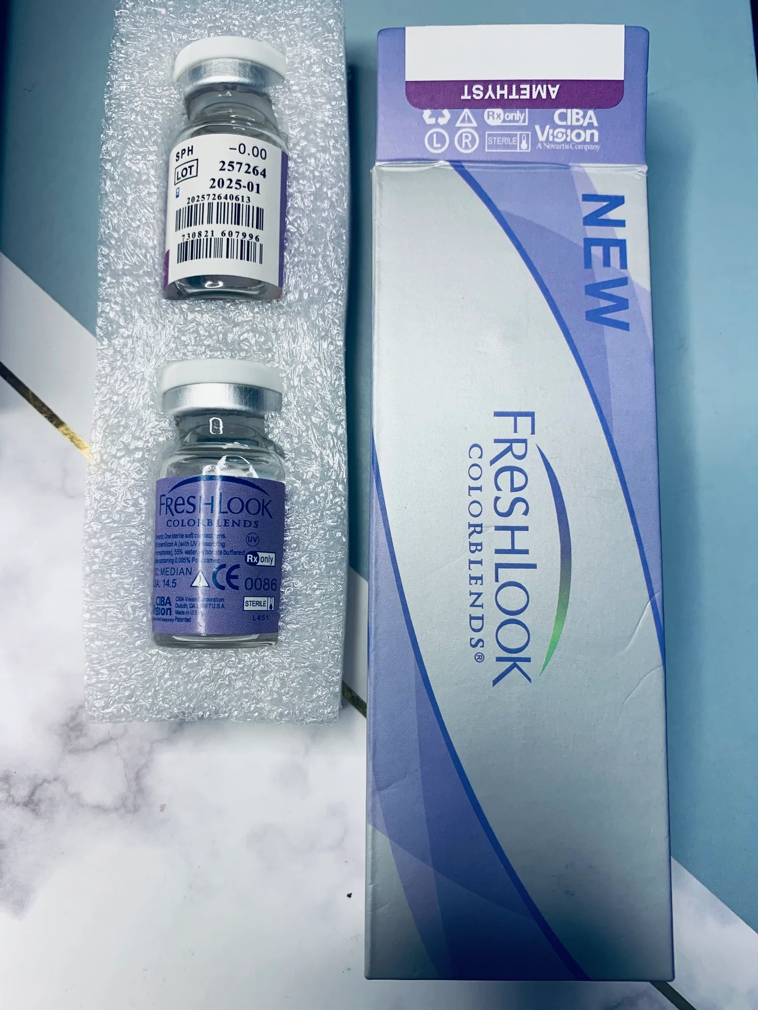 Голубой цветные контактные линзы FreshLook ColorBlends, 2 штуки в упаковке