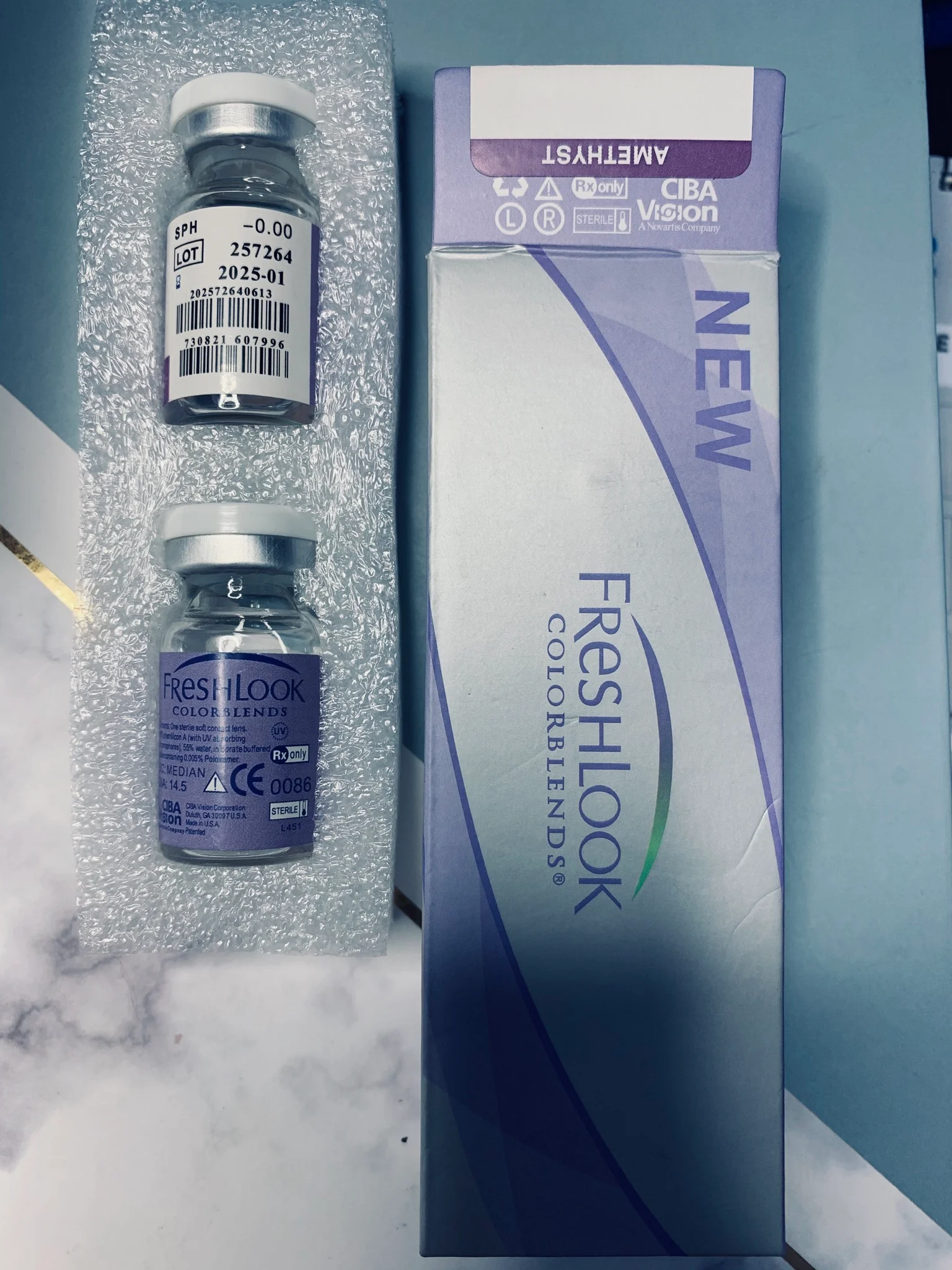 Голубой цветные контактные линзы FreshLook ColorBlends, 2 штуки в упаковке