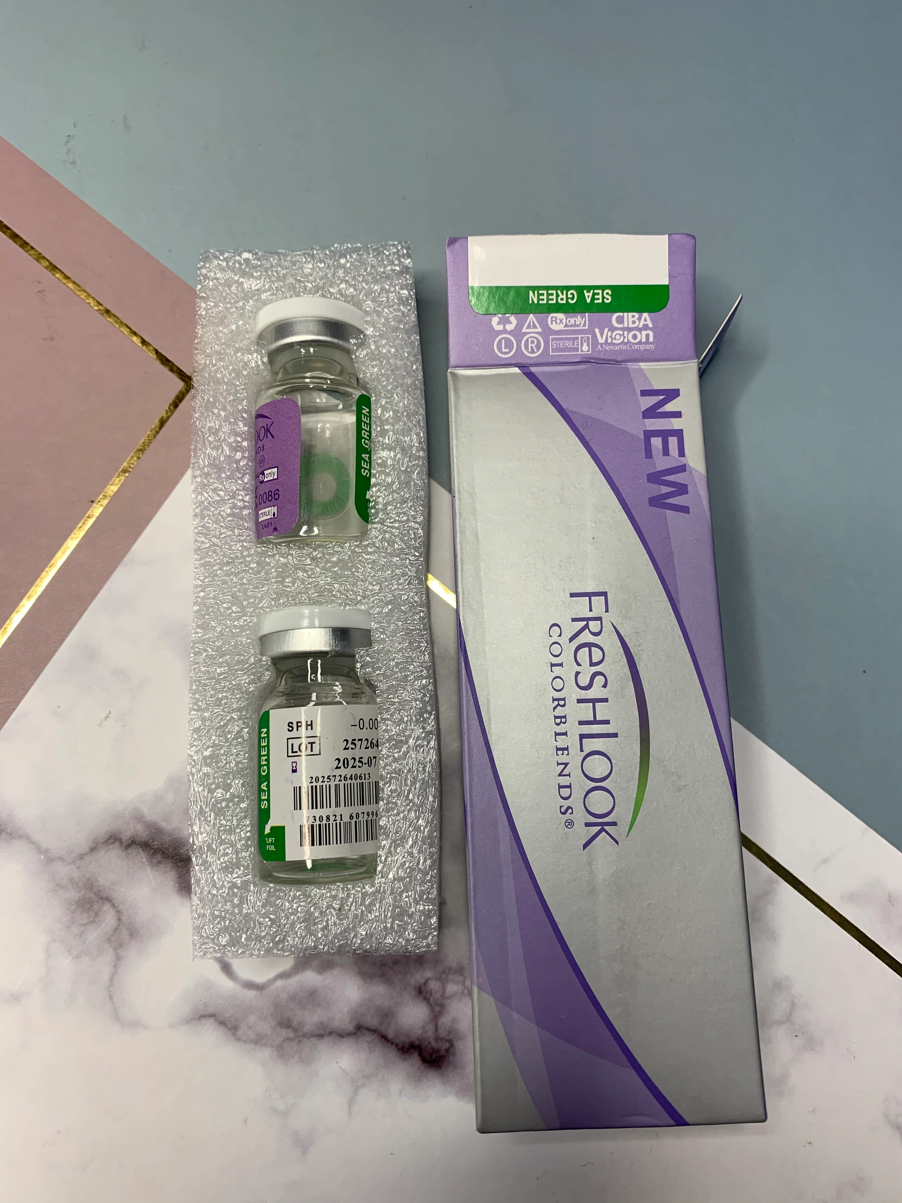 Голубой цветные контактные линзы FreshLook ColorBlends, 2 штуки в упаковке