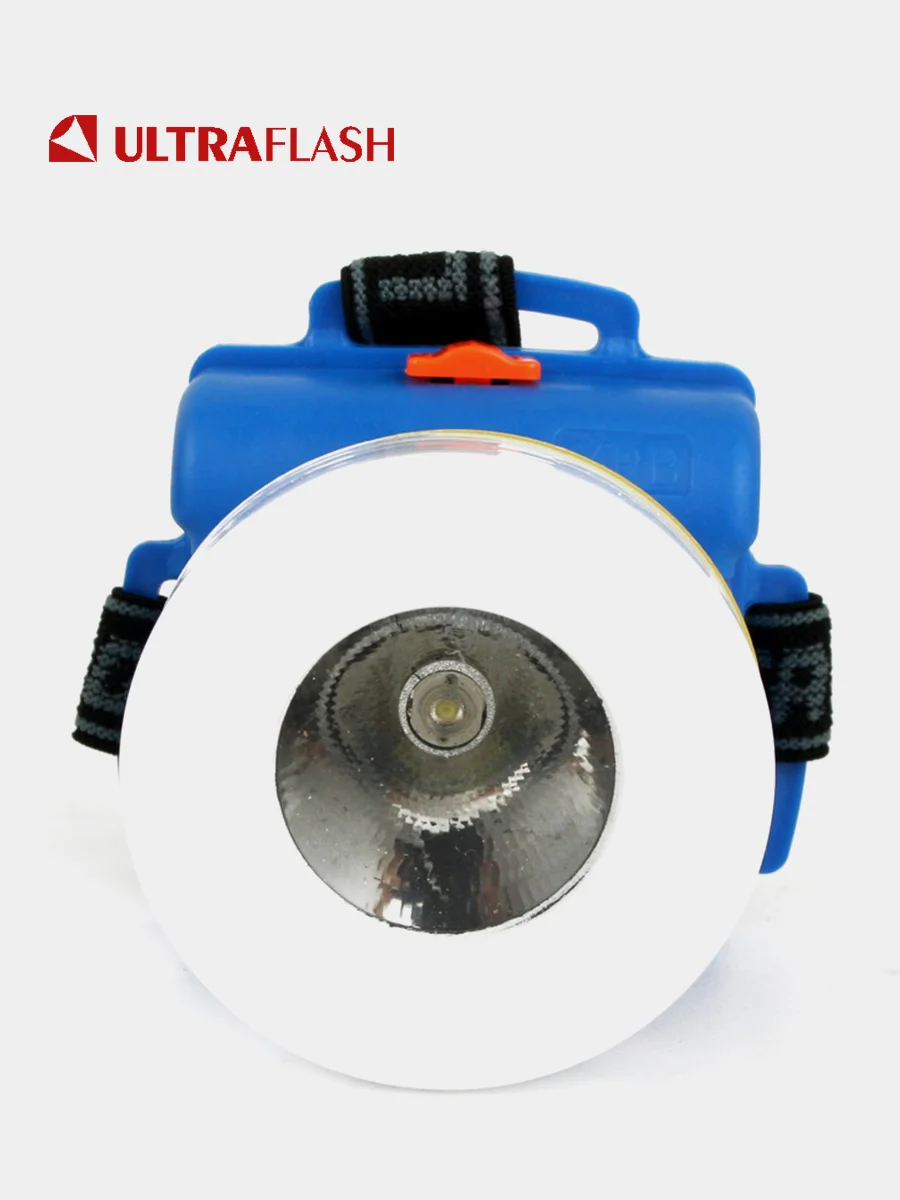 Фонарь налобный Ultraflash 923-TH (1+8 LED, 1.7Вт, 3 x AA)