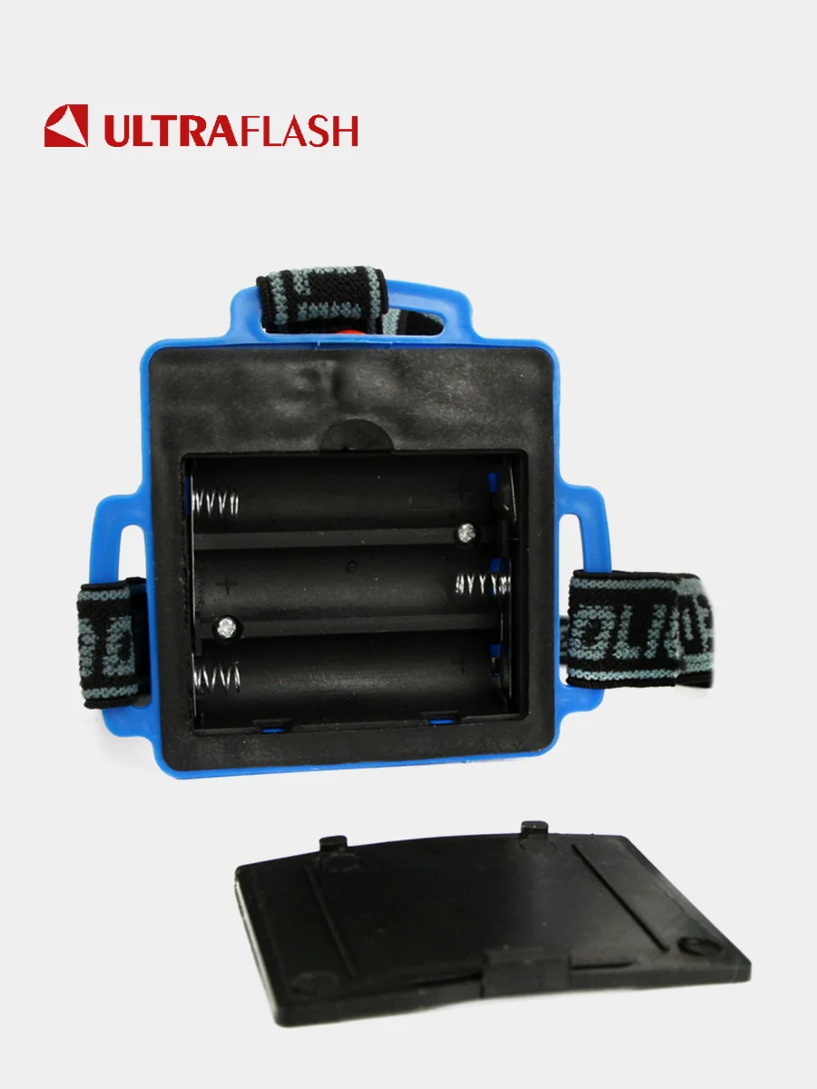 Фонарь налобный Ultraflash 923-TH (1+8 LED, 1.7Вт, 3 x AA)