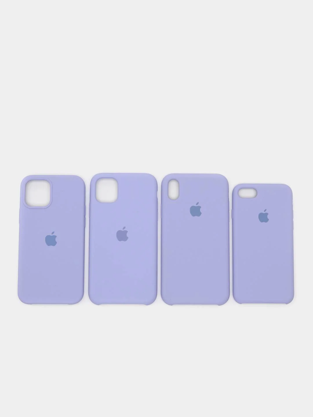Лавандовый чехол силиконовый iPhone 6, 6S, 7, 8, X, XS, XR, 11, 12 Soft Touch
