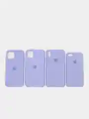 Лавандовый чехол силиконовый iPhone 6, 6S, 7, 8, X, XS, XR, 11, 12 Soft Touch