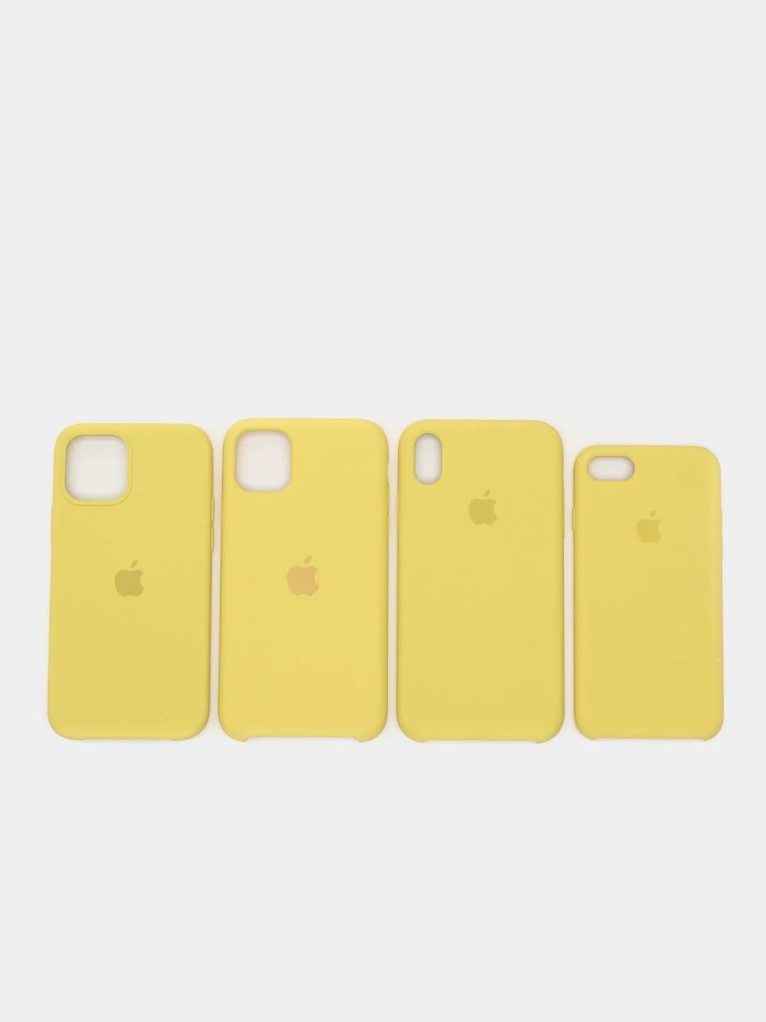 Желтый чехол силиконовый iPhone 6, 6S, 7, 8, X, XS, XR, 11, 12 Soft Touch