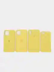 Желтый чехол силиконовый iPhone 6, 6S, 7, 8, X, XS, XR, 11, 12 Soft Touch