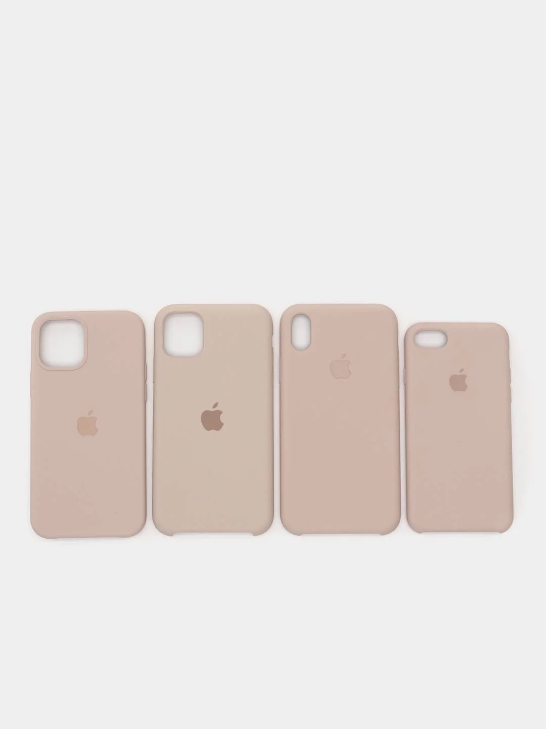 Бежевый меланж чехол силиконовый iPhone 6, 6S, 7, 8, X, XS, XR, 11, 12 Soft Touch