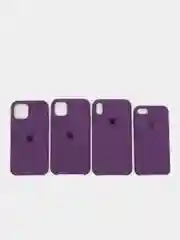 Пурпурный чехол силиконовый iPhone 6, 6S, 7, 8, X, XS, XR, 11, 12 Soft Touch