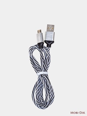 Кабель USB IRON Selection ST-12m, 1A, 1 м, текстильный, круглый