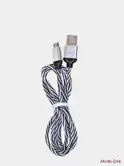 Кабель USB IRON Selection ST-12m, 1A, 1 м, текстильный, круглый