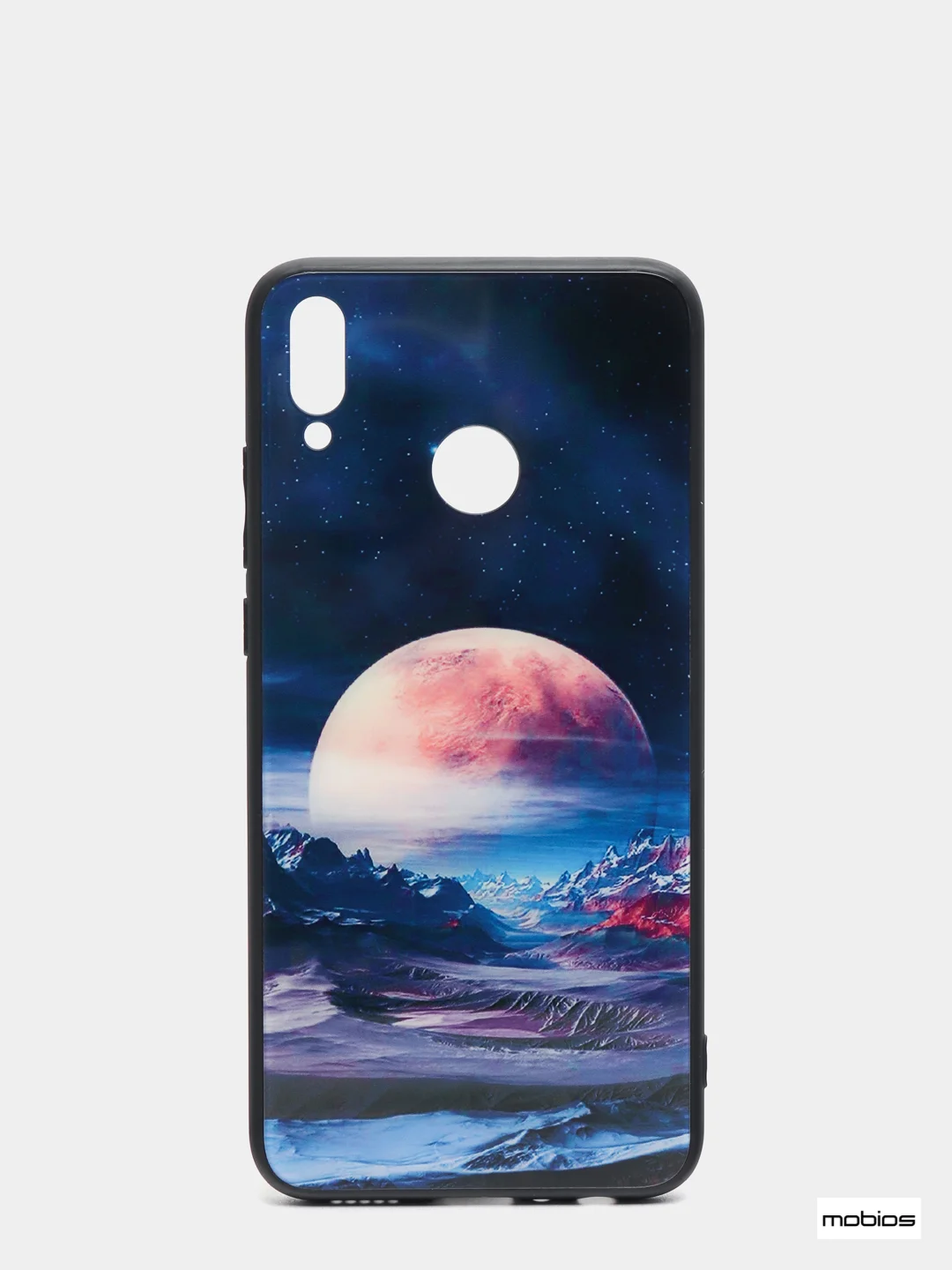 Синий чехол Honor 8X с принтами