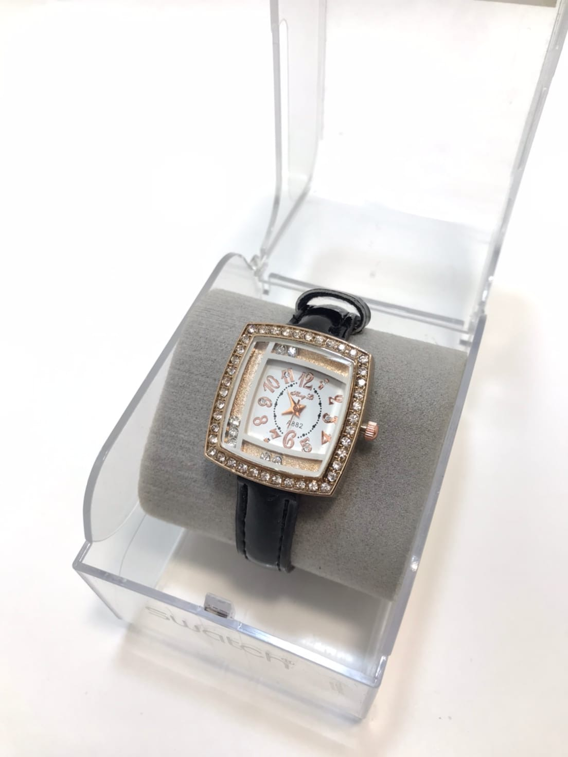 Женские наручные часы со стразами, квадратные купить по цене 199 ₽ в интернет-магазине KazanExpress