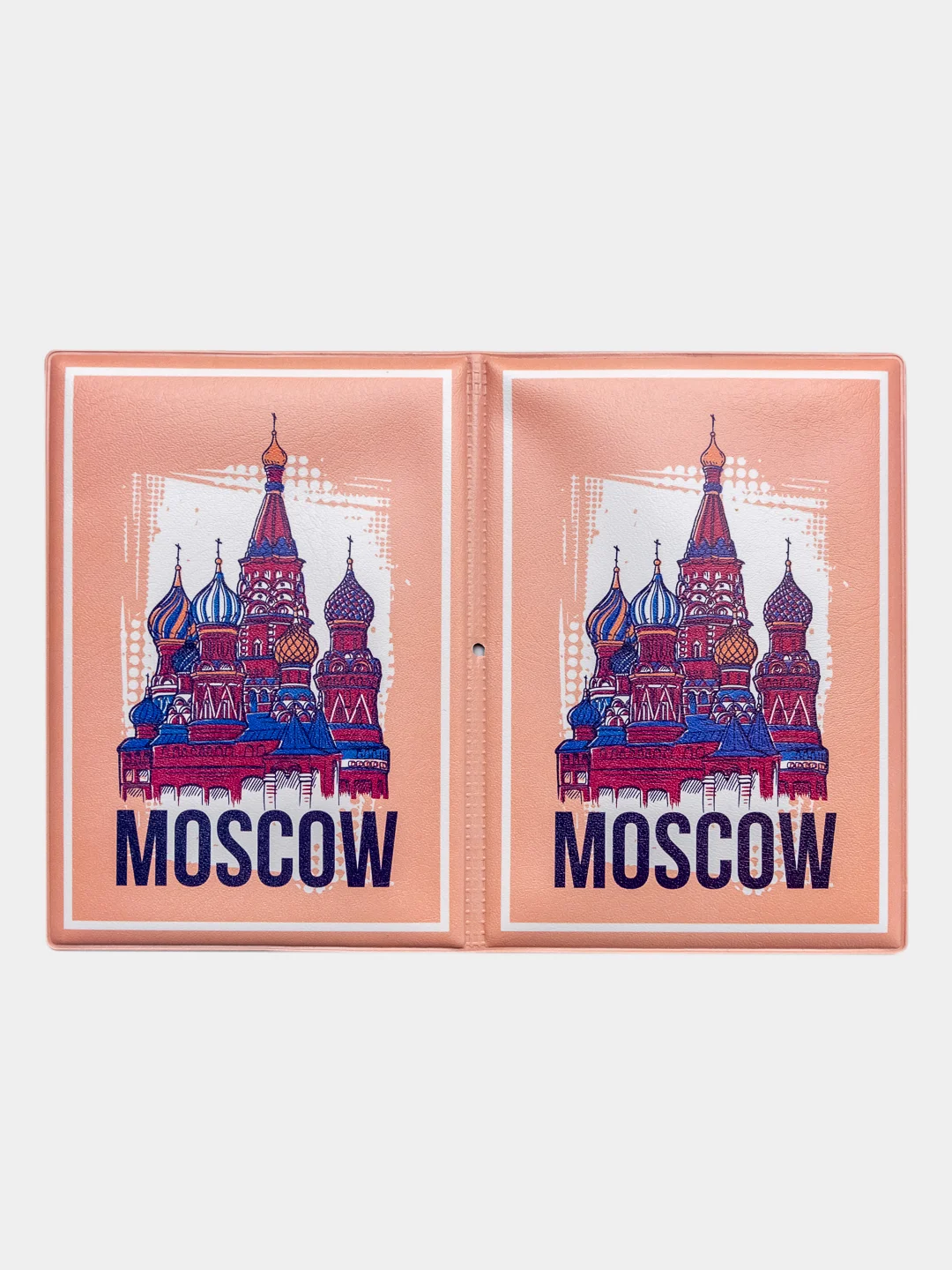 Белый обложка для паспорта "Россия"