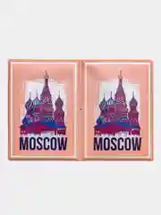 Белый обложка для паспорта "Россия"