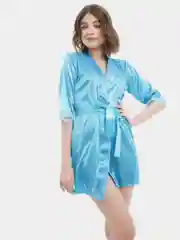 Черный халат женский, домашний