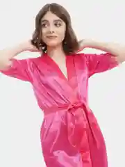 Черный халат женский, домашний