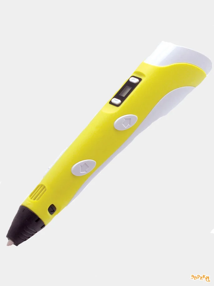 Желтый 3d ручка "3D Pen-2" с пластиком
