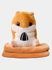 Карамельный хомяк и другие мягкие игрушки 3 в 1 + плед и подушка