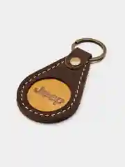 Брелок для ключа кожаный, трёхслойный, с логотипом