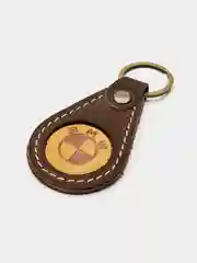 Брелок для ключа кожаный, трёхслойный, с логотипом
