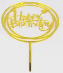 Топперы для торта Happy Birthday