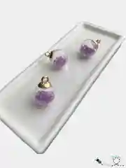Фиолетовый стеклянный шарик со стразами, 2 штуки, D-16см (подвеска)