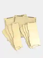 Коробка самосборная подарочная деревянная 19*19*7 см