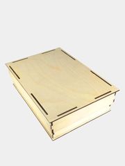 Коробка самосборная подарочная, деревянная 30*22*8 см