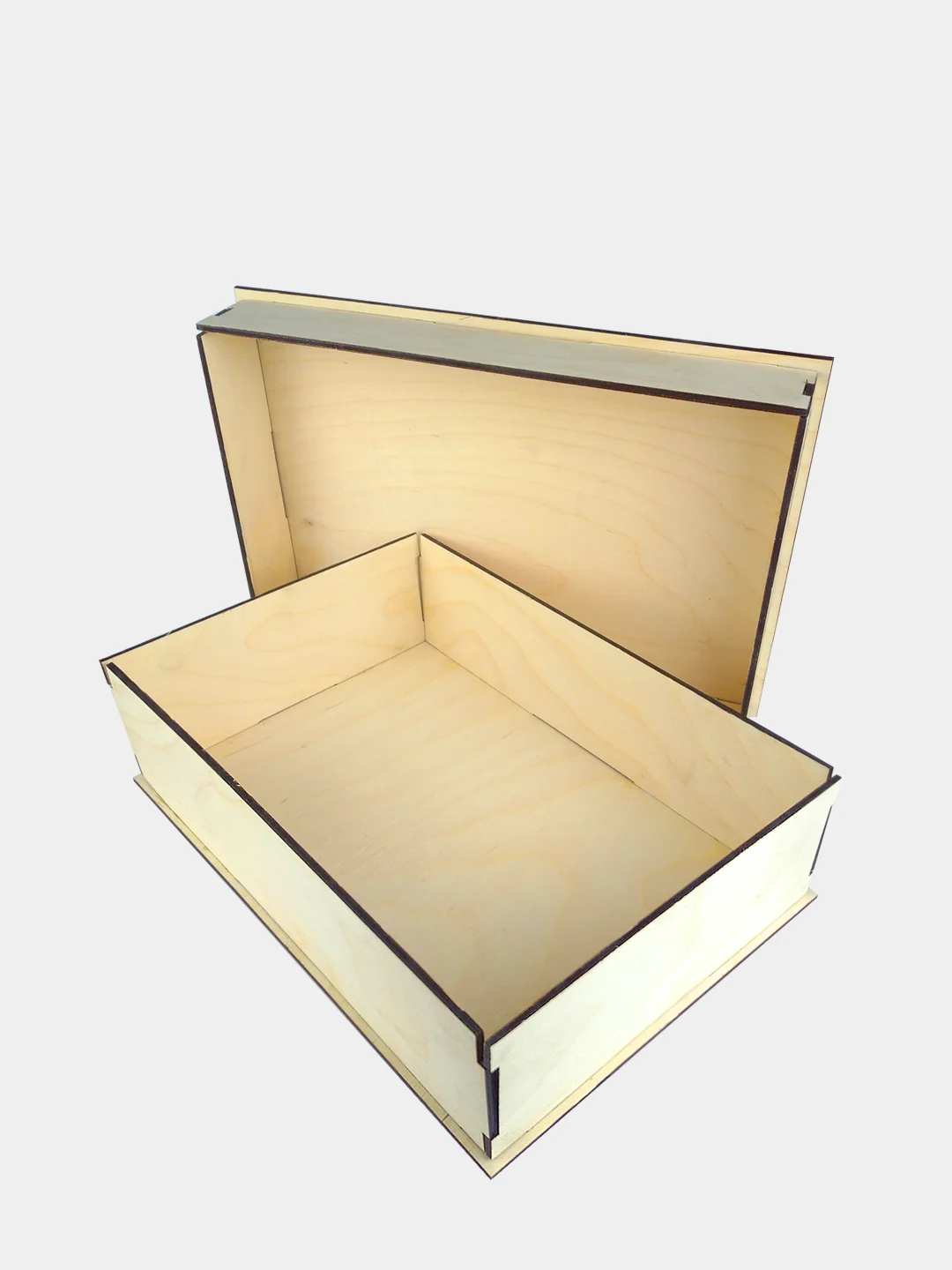 Коробка самосборная подарочная, деревянная 30*22*8 см
