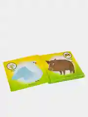 Книга для купания Bondibon "Кто что ест",  12х12 см