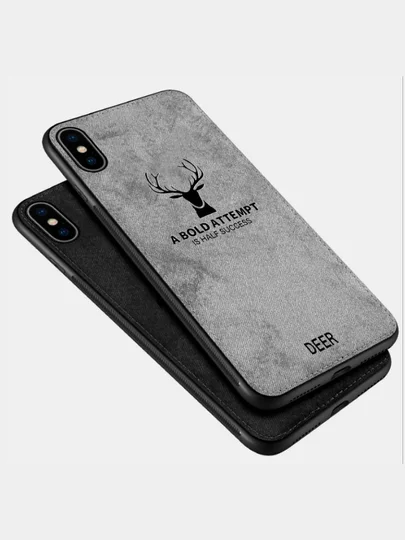 Дизайнерский чехол для Айфон, из мягкой замшевой, ткани для iPhone