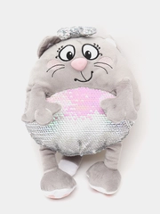 Мягкая игрушка кошечка Блестяшка, 33 см