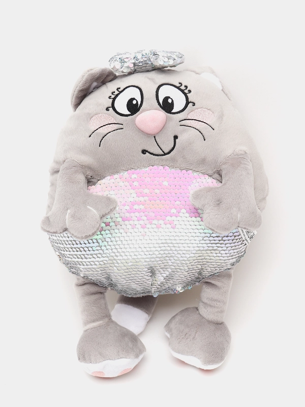 Мягкая игрушка кошечка Блестяшка, 33 см