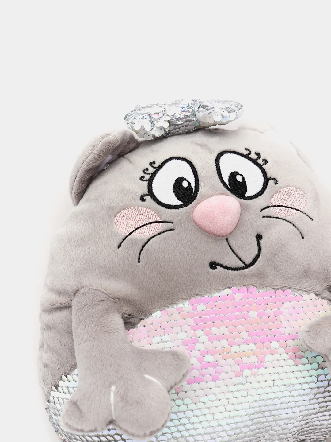 Мягкая игрушка кошечка Блестяшка, 33 см
