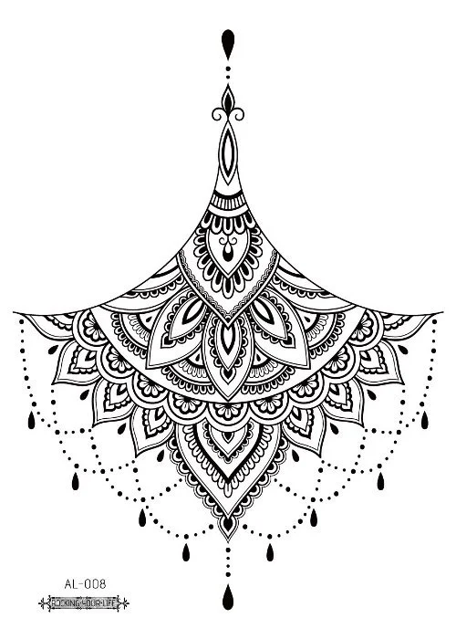 Временная переводная татуировка, 21*15 cm