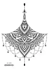 Временная переводная татуировка, 21*15 cm