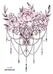 Временная переводная татуировка, 21*15 cm