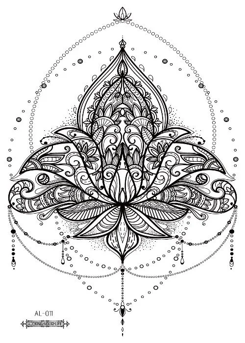Коричневый временная переводная татуировка, 21*15 cm
