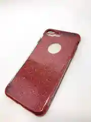 Защитный силиконовый чехол для iPhone 7 Plus, 8 Plus, блестящий