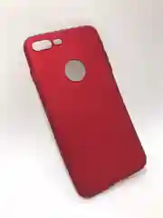 Багровый защитный силиконовый чехол для iPhone 7 Plus, 8 Plus, блестящий
