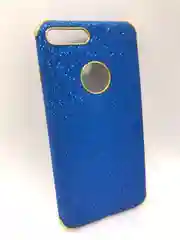 Темно-синий защитный силиконовый чехол для iPhone 7 Plus, 8 Plus, блестящий