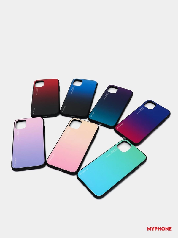 Чехол для iPhone 11 Pro, из закалённого стекла, 7 цветов