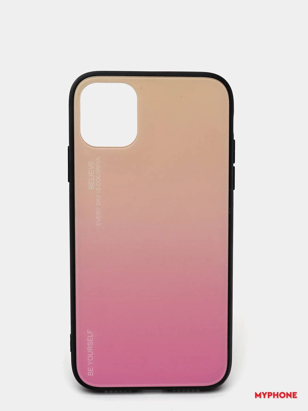 Розовый чехол для iPhone 11 Pro, из закалённого стекла, 7 цветов