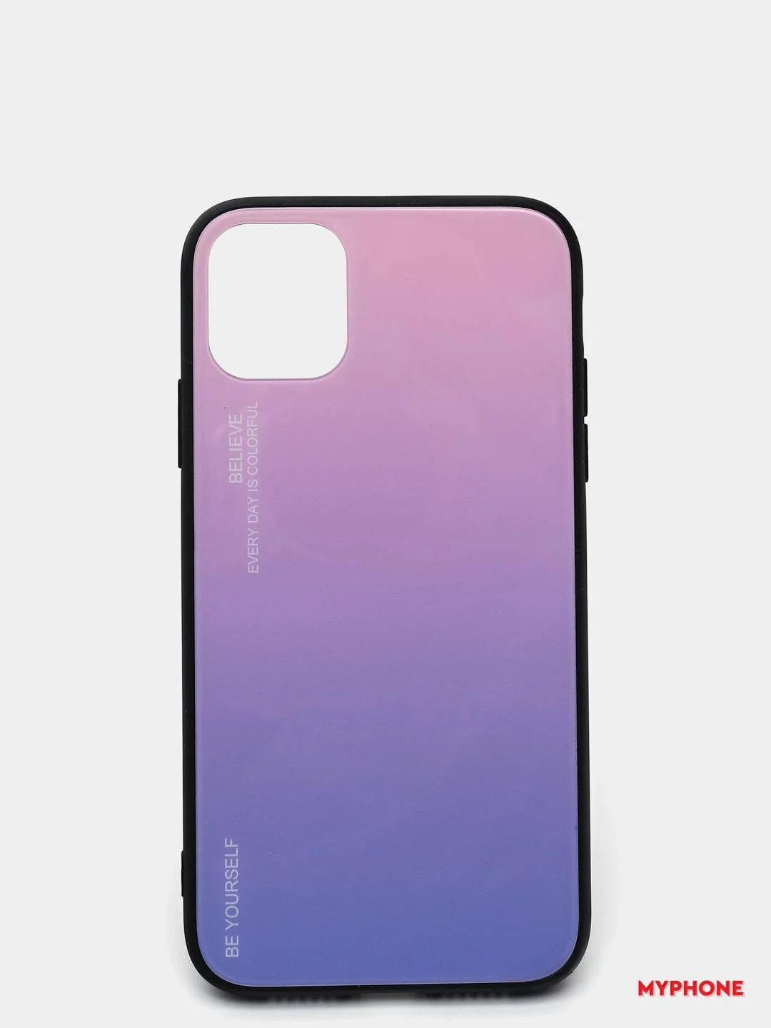 Пурпурный чехол для iPhone 11 Pro Max, из закалённого стекла, 7 цветов