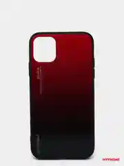 Красный чехол для iPhone 11 Pro Max, из закалённого стекла, 7 цветов
