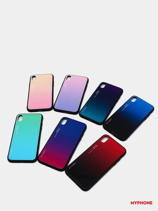 Чехол для iPhone XS Max, из закалённого стекла, 7 цветов
