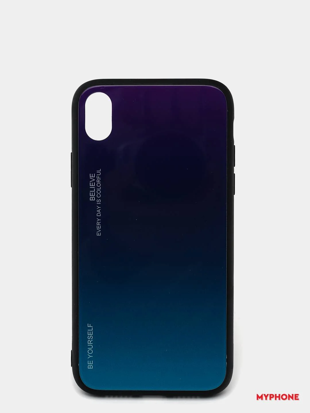 Голубой чехол для iPhone XS Max, из закалённого стекла, 7 цветов