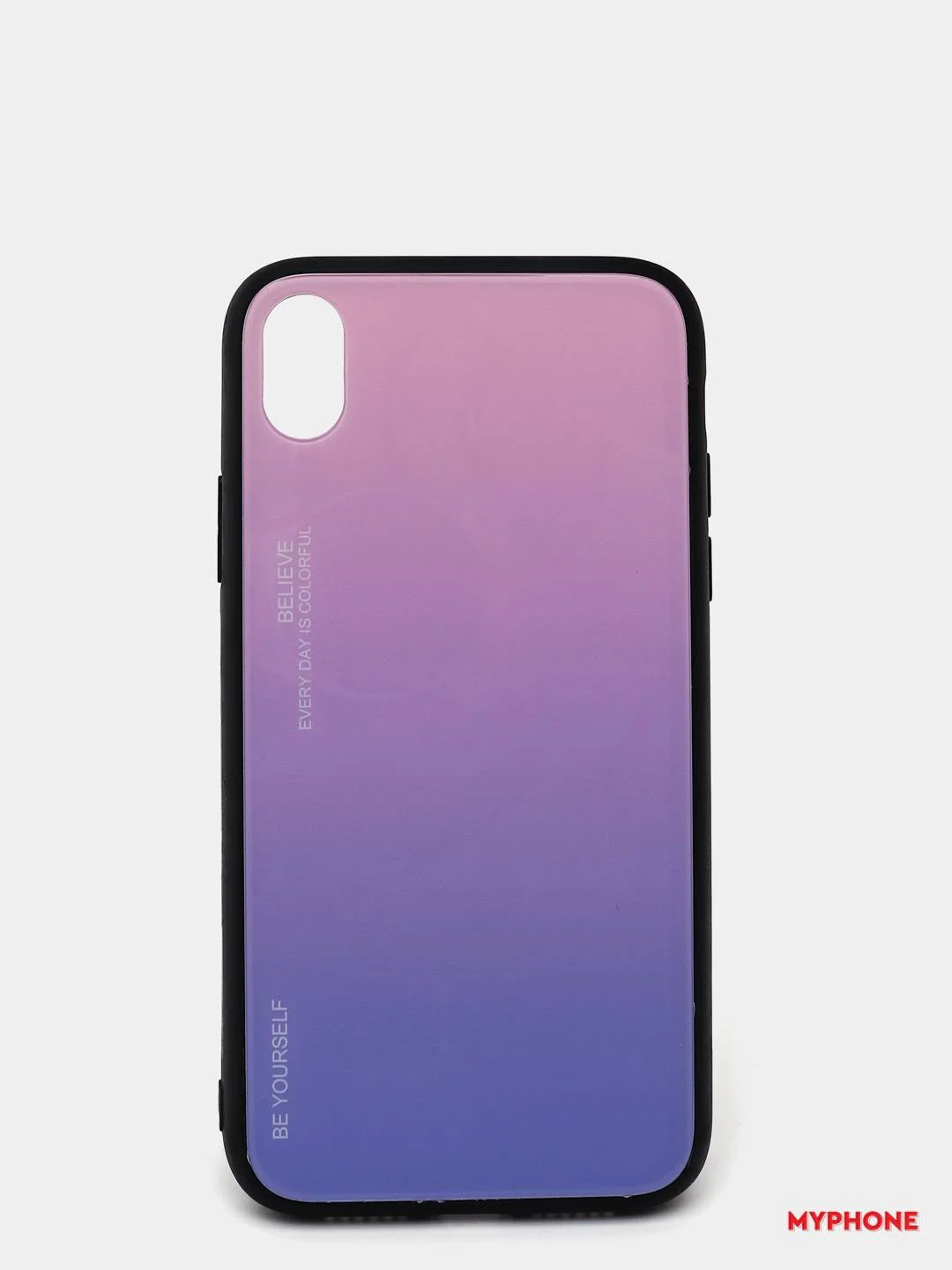 Пурпурный чехол для iPhone XS Max, из закалённого стекла, 7 цветов