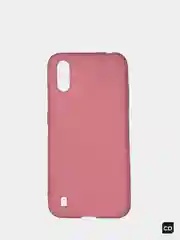 Розовый чехол Samsung Galaxy A01 силиконовый
