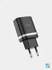 Черный сетевое зарядное устройство HOCO C12Q (QC3.0, до 3A, 18W)